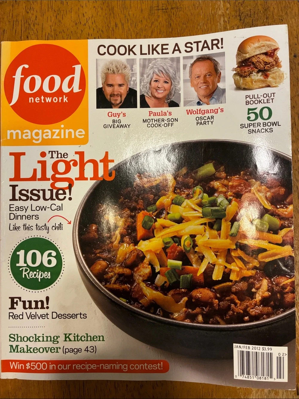 Lot of 4 Food Network Magazines vintage